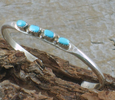 Native American Children's Turquoise Cuff Bracelet